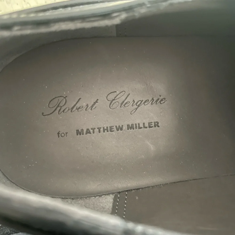 Matthew Miller‎ x Robert Clergerie Round Toe Razor Derby in Black 42 1/2 E $457